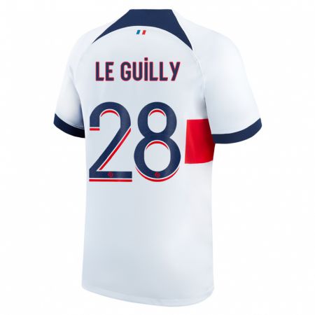 Kandiny Damen Jade Le Guilly #28 Weiß Auswärtstrikot Trikot 2023/24 T-Shirt