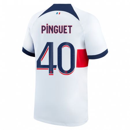 Kandiny Damen Alice Pinguet #40 Weiß Auswärtstrikot Trikot 2023/24 T-Shirt