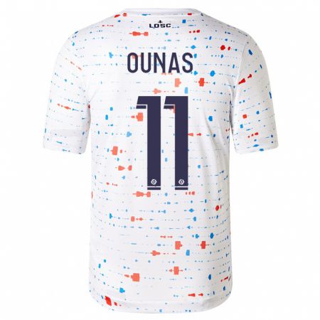 Kandiny Damen Adam Ounas #11 Weiß Auswärtstrikot Trikot 2023/24 T-Shirt