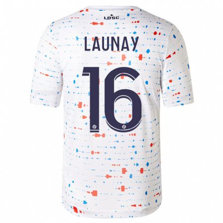 Kandiny Damen Elisa Launay #16 Weiß Auswärtstrikot Trikot 2023/24 T-Shirt