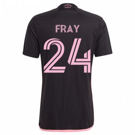 Kandiny Damen Ian Fray #24 Schwarz Auswärtstrikot Trikot 2023/24 T-Shirt