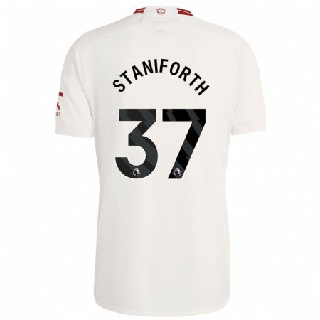 Kandiny Damen Lucy Staniforth #37 Weiß Ausweichtrikot Trikot 2023/24 T-Shirt