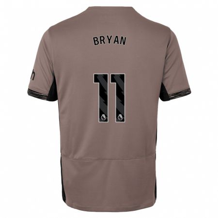 Kandiny Damen Bryan Gil #11 Dunkelbeige Ausweichtrikot Trikot 2023/24 T-Shirt