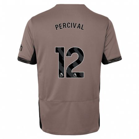 Kandiny Damen Ria Percival #12 Dunkelbeige Ausweichtrikot Trikot 2023/24 T-Shirt