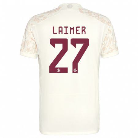 Kandiny Damen Konrad Laimer #27 Cremefarben Ausweichtrikot Trikot 2023/24 T-Shirt