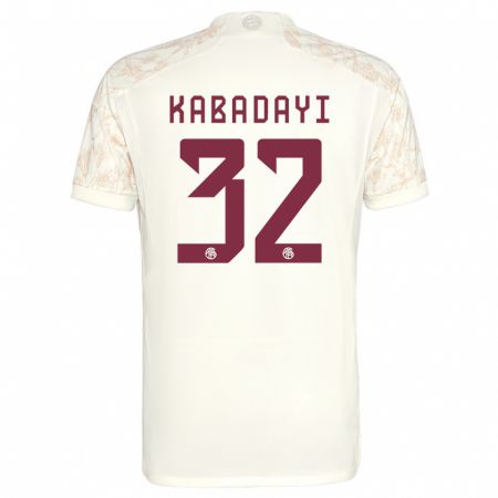 Kandiny Damen Yusuf Kabadayi #32 Cremefarben Ausweichtrikot Trikot 2023/24 T-Shirt