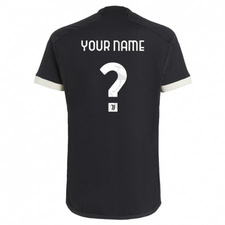 Kandiny Damen Ihren Namen #0 Schwarz Ausweichtrikot Trikot 2023/24 T-Shirt