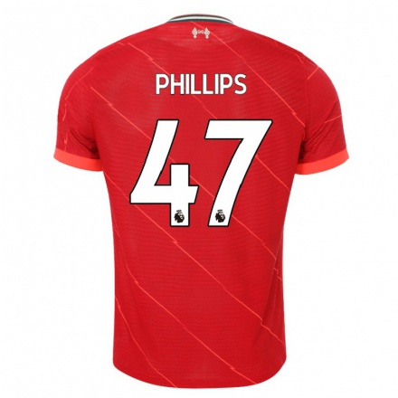 Kinder Fußball Nathaniel Phillips #47 Rot Heimtrikot Trikot 2021/22 T-Shirt