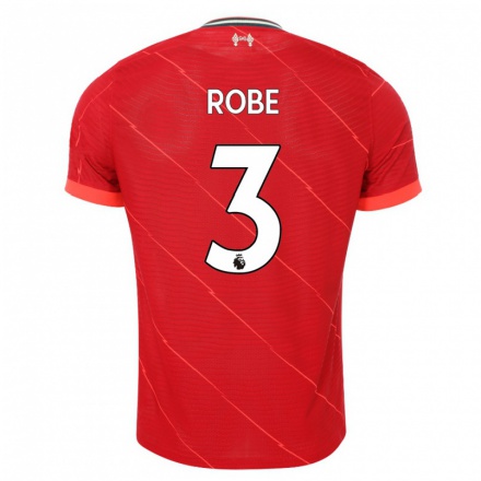 Kinder Fußball Leighanne Robe #3 Rot Heimtrikot Trikot 2021/22 T-shirt