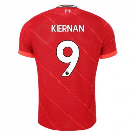 Kinder Fußball Leanne Kiernan #9 Rot Heimtrikot Trikot 2021/22 T-Shirt