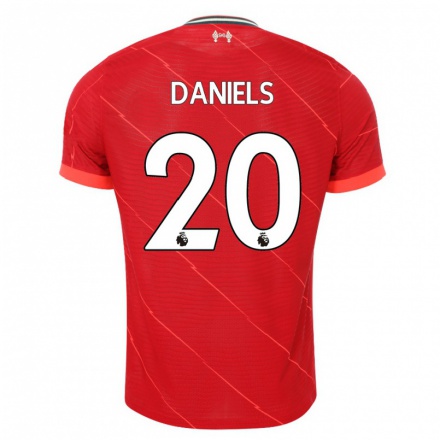 Kinder Fußball Yana Daniels #20 Rot Heimtrikot Trikot 2021/22 T-Shirt