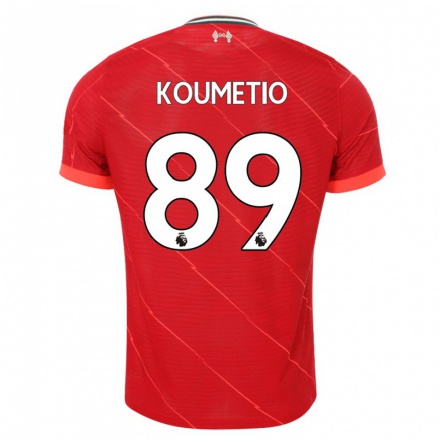 Kinder Fußball Billy Koumetio #89 Rot Heimtrikot Trikot 2021/22 T-shirt