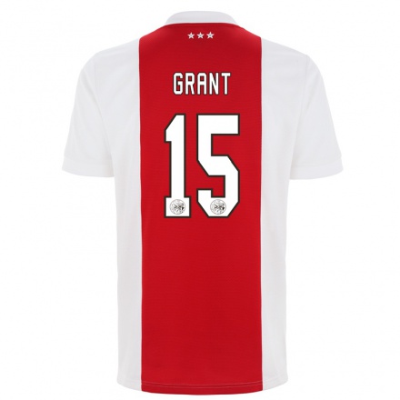 Kinder Fußball Chasity Grant #15 Rot-Weiss Heimtrikot Trikot 2021/22 T-Shirt