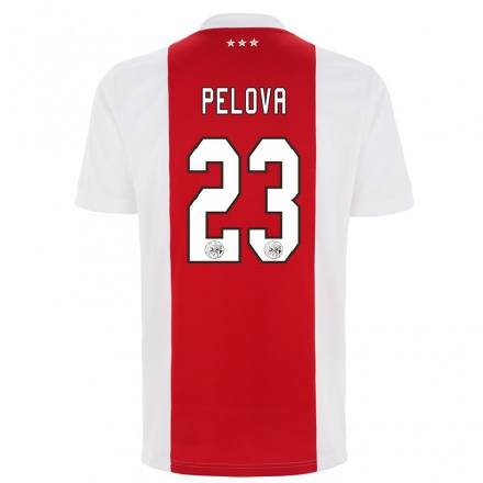 Kinder Fußball Victoria Pelova #23 Rot-weiss Heimtrikot Trikot 2021/22 T-shirt