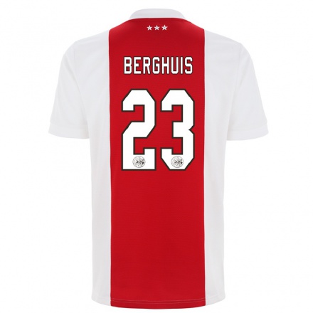 Kinder Fußball Steven Berghuis #23 Rot-weiss Heimtrikot Trikot 2021/22 T-shirt