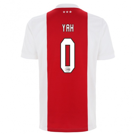 Kinder Fußball Gibson Yah #0 Rot-Weiss Heimtrikot Trikot 2021/22 T-Shirt