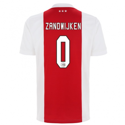 Kinder Fußball Ruben Zandwijken #0 Rot-weiss Heimtrikot Trikot 2021/22 T-shirt