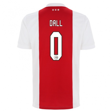 Kinder Fußball Eskild Dall #0 Rot-weiss Heimtrikot Trikot 2021/22 T-shirt