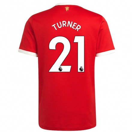 Kinder Fußball Millie Turner #21 Rot Heimtrikot Trikot 2021/22 T-shirt