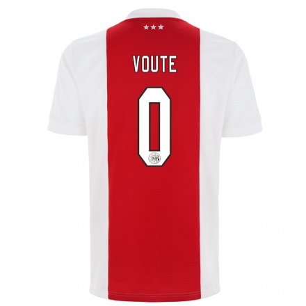 Kinder Fußball David Voute #0 Rot-Weiss Heimtrikot Trikot 2021/22 T-Shirt