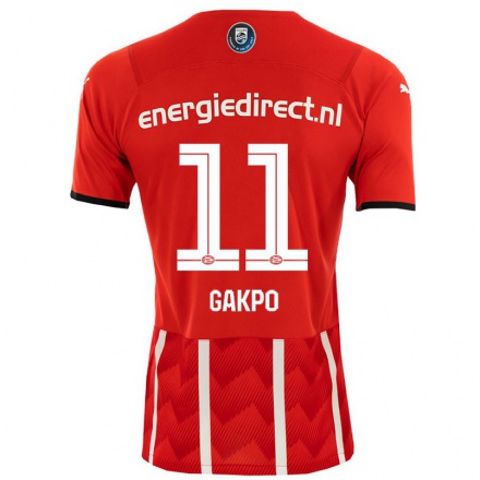Kinder Fußball Cody Gakpo #11 Rot Heimtrikot Trikot 2021/22 T-shirt