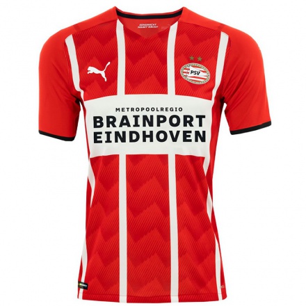 Kinder Fußball Emmanuel Van De Blaak #0 Rot Heimtrikot Trikot 2021/22 T-shirt