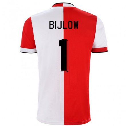 Kinder Fußball Justin Bijlow #1 Rot-Weiss Heimtrikot Trikot 2021/22 T-Shirt