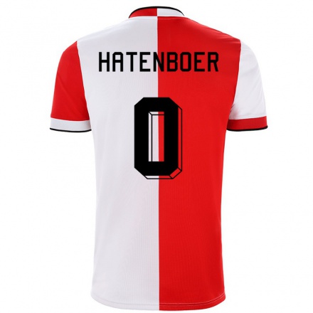 Kinder Fußball Cedric Hatenboer #0 Rot-Weiss Heimtrikot Trikot 2021/22 T-Shirt