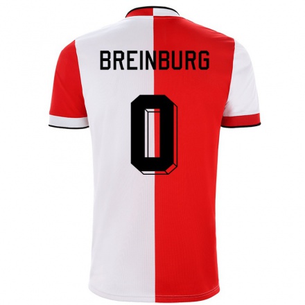 Kinder Fußball Rainey Breinburg #0 Rot-Weiss Heimtrikot Trikot 2021/22 T-Shirt