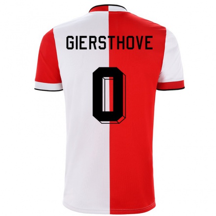 Kinder Fußball Djomar Giersthove #0 Rot-Weiss Heimtrikot Trikot 2021/22 T-Shirt