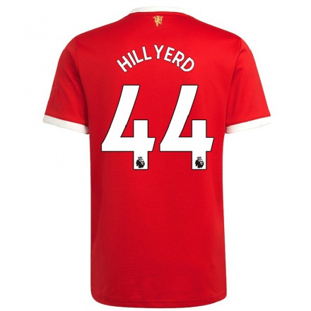 Kinder Fußball Sophie Hillyerd #44 Rot Heimtrikot Trikot 2021/22 T-Shirt