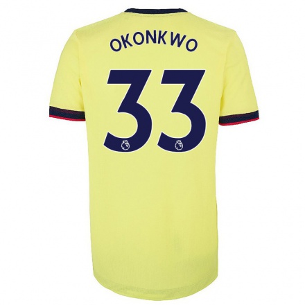 Kinder Fußball Arthur Okonkwo #33 Rot-Weiss Heimtrikot Trikot 2021/22 T-Shirt