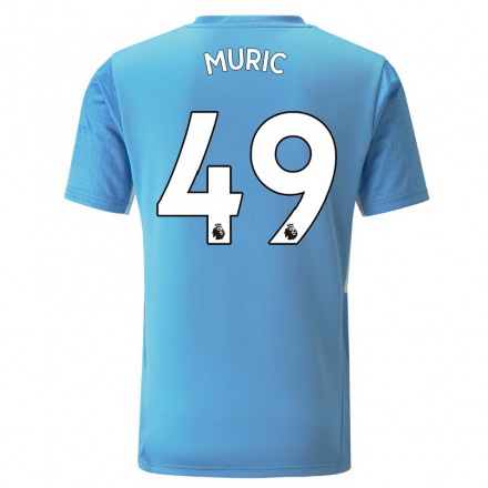 Kinder Fußball Arijanet Muric #49 Blau Heimtrikot Trikot 2021/22 T-Shirt