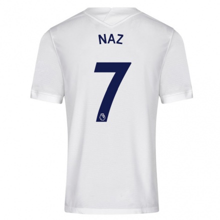 Kinder Fußball Jessica Naz #7 Weiß Heimtrikot Trikot 2021/22 T-Shirt