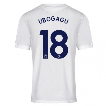 Kinder Fußball Chioma Ubogagu #18 Weiß Heimtrikot Trikot 2021/22 T-Shirt