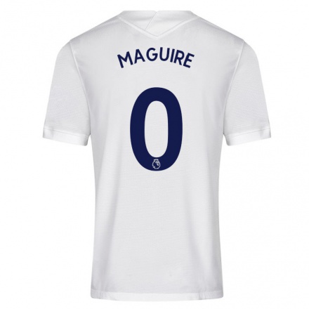 Kinder Fußball Aaron Maguire #0 Weiß Heimtrikot Trikot 2021/22 T-Shirt