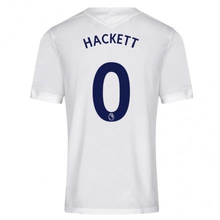 Kinder Fußball Hackett #0 Weiß Heimtrikot Trikot 2021/22 T-Shirt