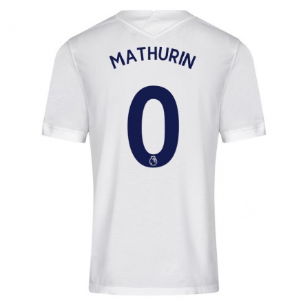 Kinder Fußball Roshaun Mathurin #0 Weiß Heimtrikot Trikot 2021/22 T-Shirt
