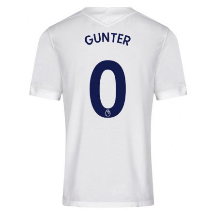 Kinder Fußball Luca Gunter #0 Weiß Heimtrikot Trikot 2021/22 T-Shirt