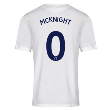 Kinder Fußball Maxwell McKnight #0 Weiß Heimtrikot Trikot 2021/22 T-Shirt