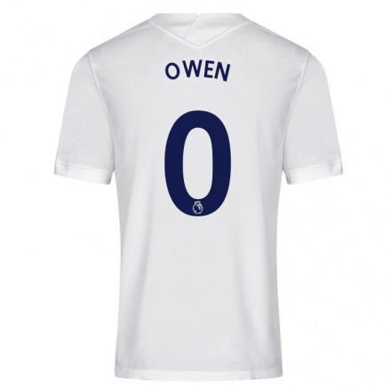 Kinder Fußball Riley Owen #0 Weiß Heimtrikot Trikot 2021/22 T-shirt