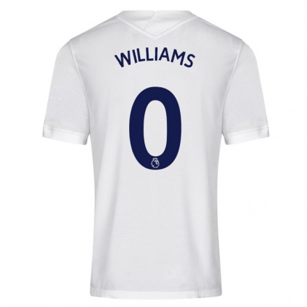 Kinder Fußball Jaden Williams #0 Weiß Heimtrikot Trikot 2021/22 T-Shirt
