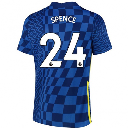 Kinder Fußball Drew Spence #24 Dunkelblau Heimtrikot Trikot 2021/22 T-shirt