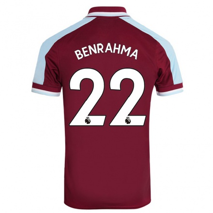 Kinder Fußball Said Benrahma #22 Kastanienbraun Heimtrikot Trikot 2021/22 T-Shirt