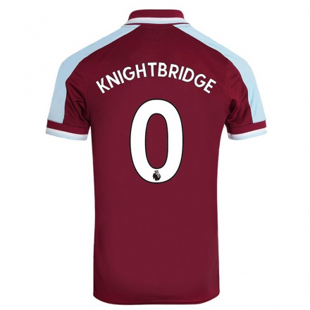 Kinder Fußball Jacob Knightbridge #0 Kastanienbraun Heimtrikot Trikot 2021/22 T-Shirt