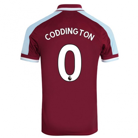 Kinder Fußball Remy Coddington #0 Kastanienbraun Heimtrikot Trikot 2021/22 T-Shirt