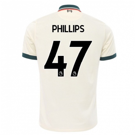 Kinder Fußball Nathaniel Phillips #47 Beige Auswärtstrikot Trikot 2021/22 T-Shirt