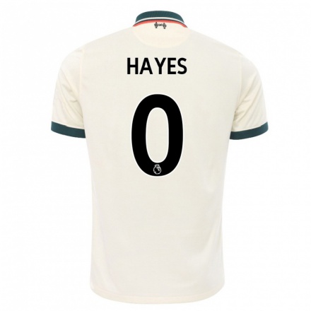 Kinder Fußball Charlie Hayes-green #0 Beige Auswärtstrikot Trikot 2021/22 T-shirt