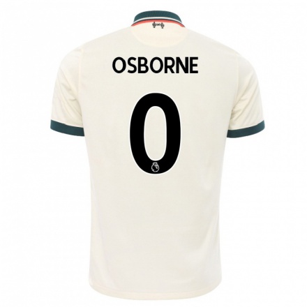 Kinder Fußball Niall Osborne #0 Beige Auswärtstrikot Trikot 2021/22 T-Shirt
