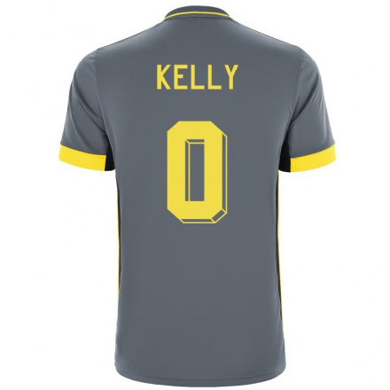 Kinder Fußball Liam Kelly #0 Grad Schwarz Auswärtstrikot Trikot 2021/22 T-Shirt